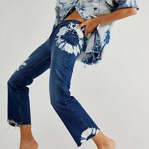 Edwin Kali Ankle White Tie Dye Jeans 30